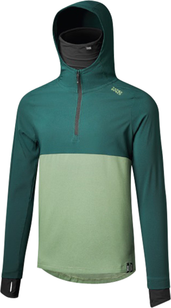 IXS Carve 1.0 Hooded Jersey duckgreen-sage 2XL