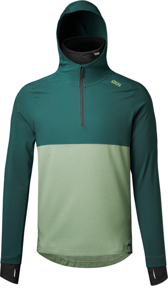 IXS Carve 1.0 Hooded Jersey duckgreen-sage 2XL