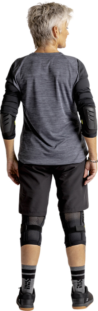 IXS Women's Carve X 3/4 Henley graphit-solid schwarz 42
