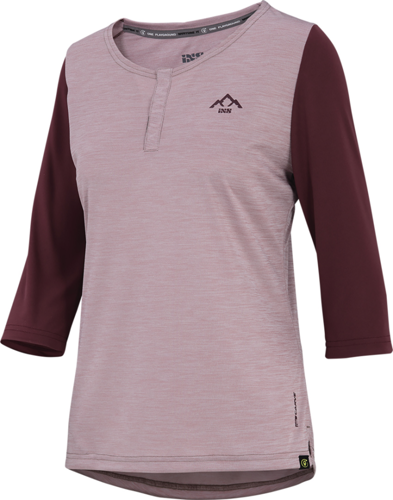 IXS Women's Carve X 3/4 Henley taupe-raisin 44