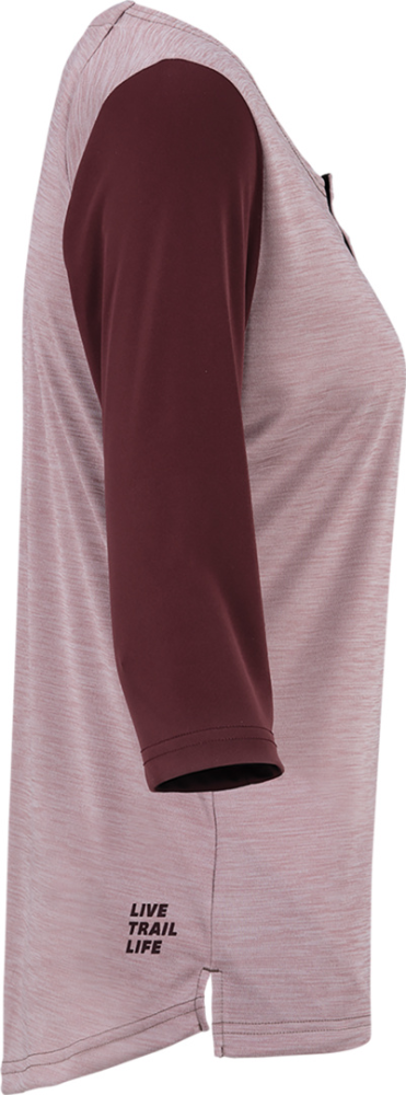 IXS Women's Carve X 3/4 Henley taupe-raisin 44