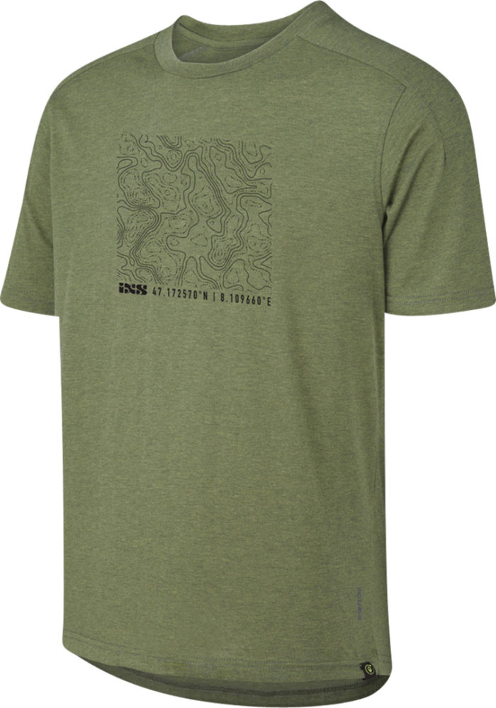 IXS FlowTech Kids Tee (contour) olive KS (Kinder
