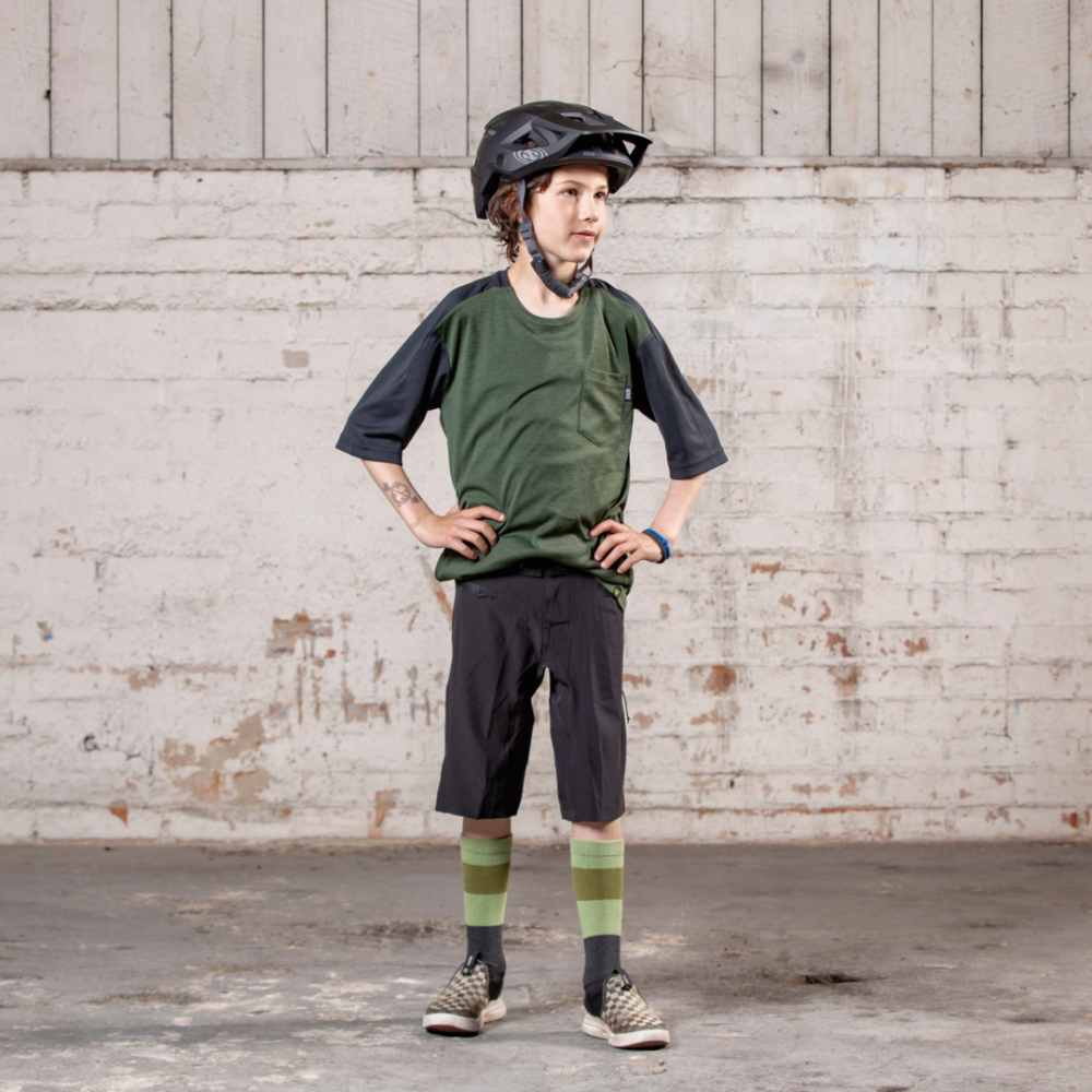 IXS Flow X Kids Jersey olive KS (Kinder S)
