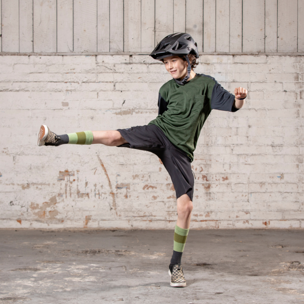 IXS Flow X Kids Jersey olive KS (Kinder S)