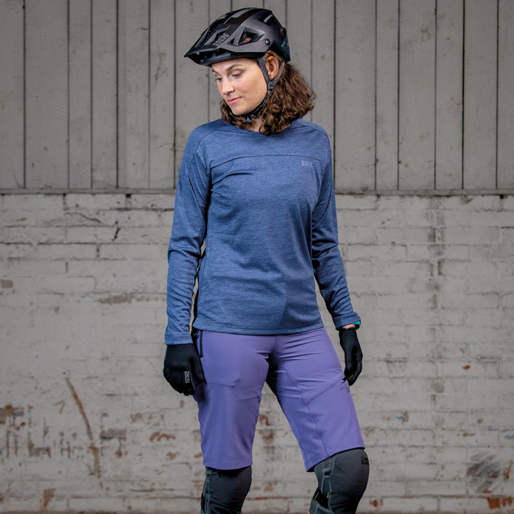 IXS Flow X Women long sleeve jersey grape 40