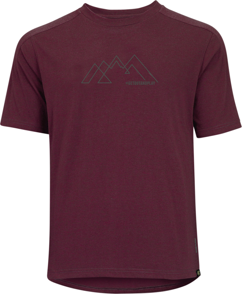 IXS Kids Flow Getoutandplay Tech Tee raisin KL