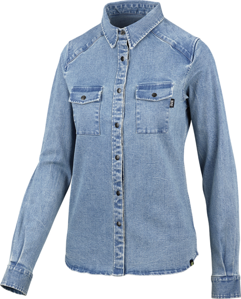 IXS Women' s Carve Digger Organic Shirt washed blue 38