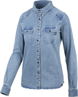 IXS Women' s Carve Digger Organic Shirt washed blue 38