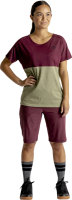 IXS Women's Flow Mountain Tech Tee raisin-olive 40