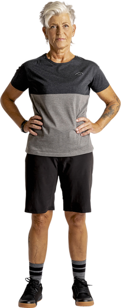 IXS Women' s Flow Mountain Tech Tee schwarz-graphite 40