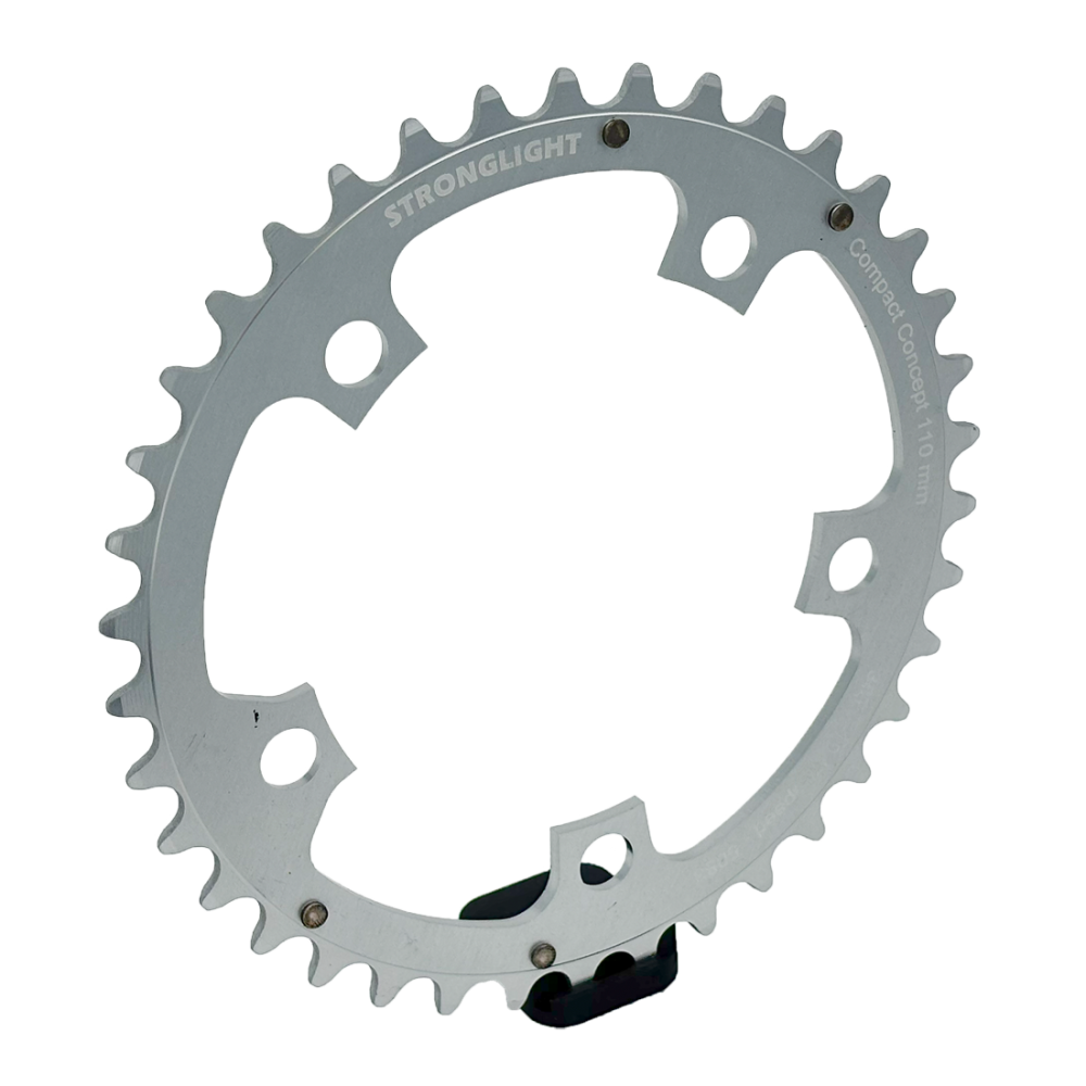 Stronglight Kettenblatt,TYPE S, 110,5083, 40, silver, 10/9 Speeds,CSA,Double in, 5 arms