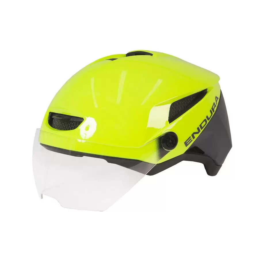 Endura Speed Pedelec Helm: Neon-Gelb - S-M