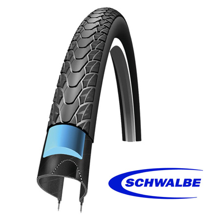 Schwalbe 700*35C Marathon Plus 622-37 Pneu schwarz/Reflex Kevlar Profil HS 348 Smart Guard netto