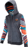 Leatt Premium Women Zip-Hoodie stripes XL