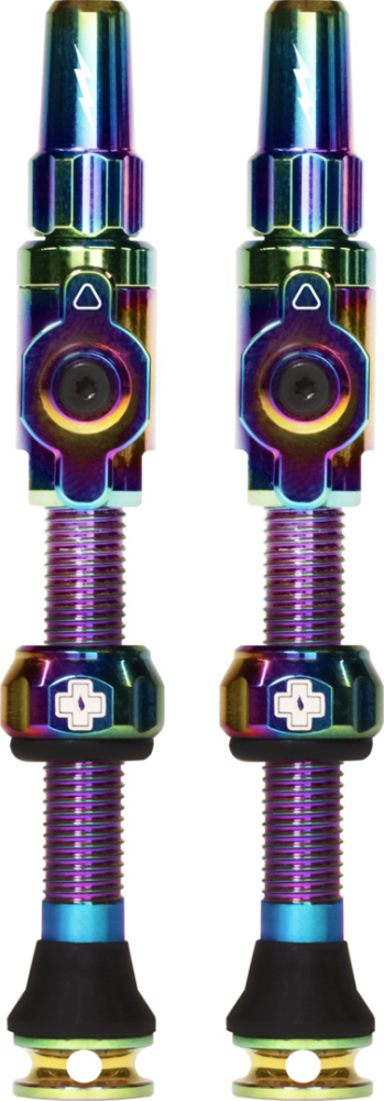 Muc-Off Schlauchlose Ventile Big Bore Lite 75mm Irisierend