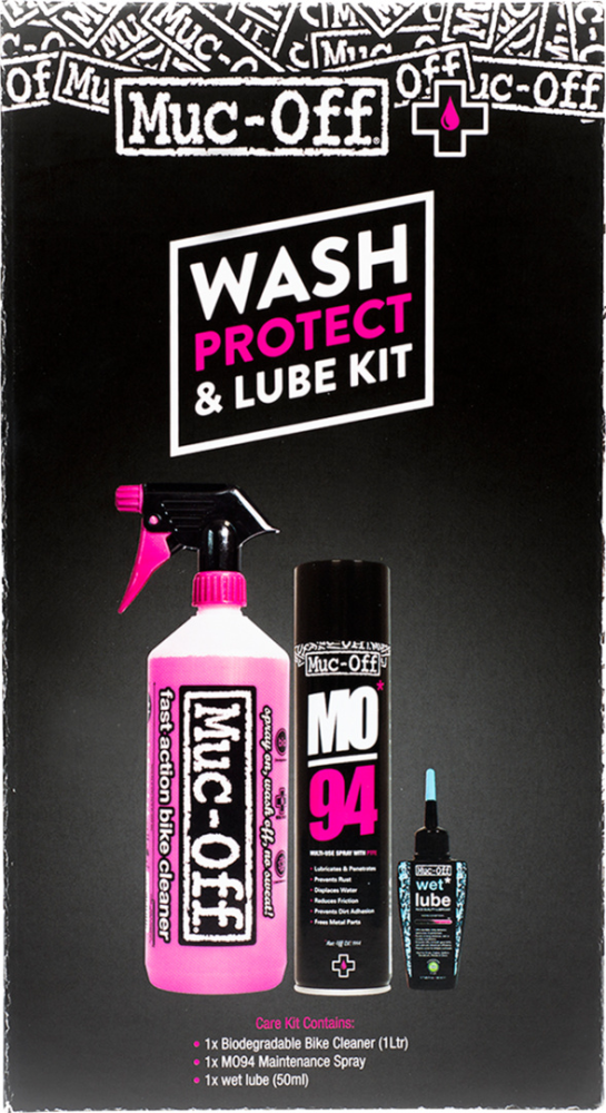 Muc-Off Wash, Protect and Wet Lube Kit