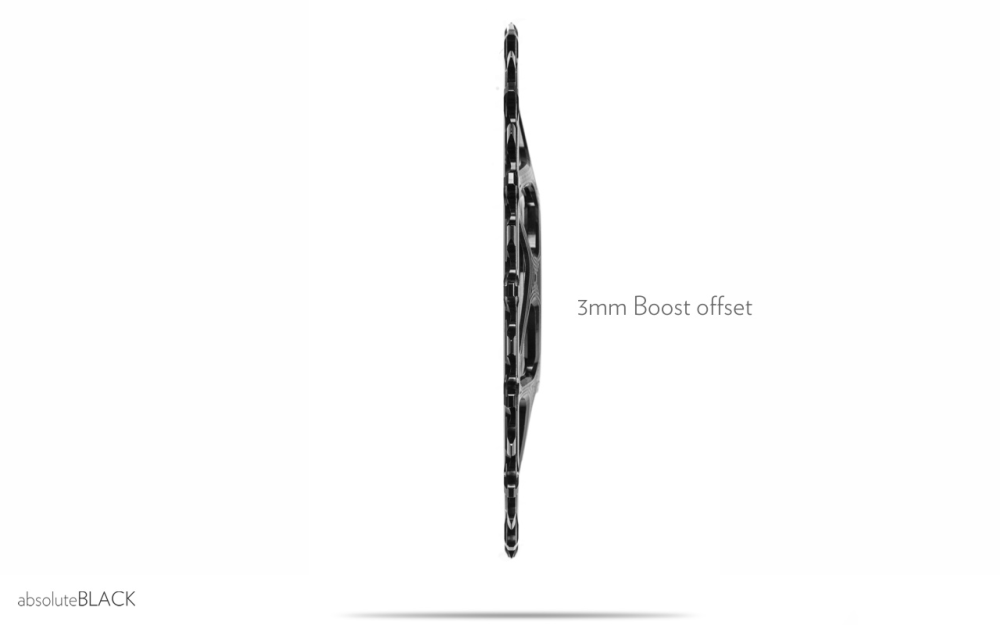 absoluteBLACK Kettenblatt, OVAL, MTB, für Sram, DIRECT MOUNT, GXP - N/W, 3mm Versatz, Boost, ORANGE, 32 Zähne