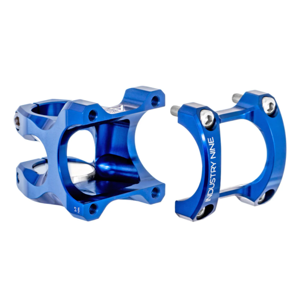 INDUSTRY NINE A35 Stem - Blue Body - Blue Faceplate - 40mm - Steel Bolts