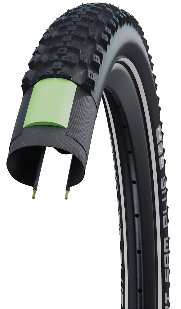 Schwalbe Pneu Smart Sam Plus DD 26x2.25 Addix starr mit Reflexstreifen black