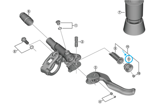Shimano Deckel BL-M9100/BL-M8100