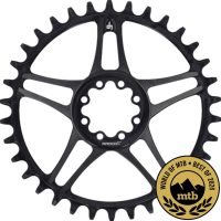 RadoxX Kettenblat RUND, MTB, für Sram, Chainring MTB 8Bolt, 36 Zähne, Black