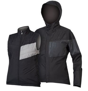Endura Damen Urban Luminite 3 in 1 Jacke II: Schwarz - L