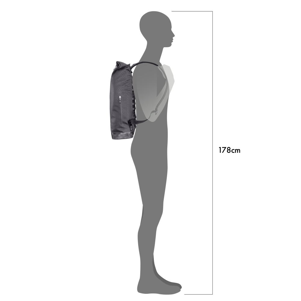 Ortlieb Daypack Metrosphere 21 L black embossed