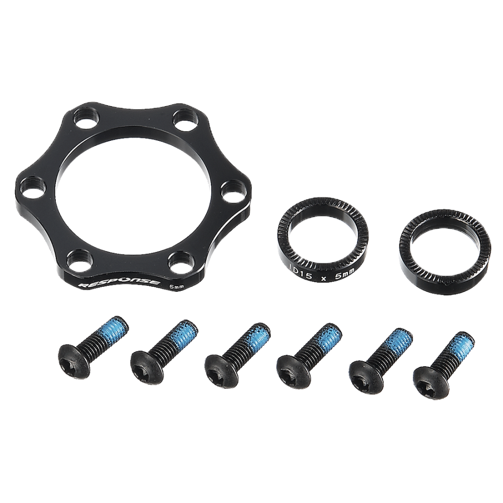 Bremsscheiben Adapter, BOOST Alu 6061, OD20mm ID15mm 5mm 2Stk + 5mm disc spacer black