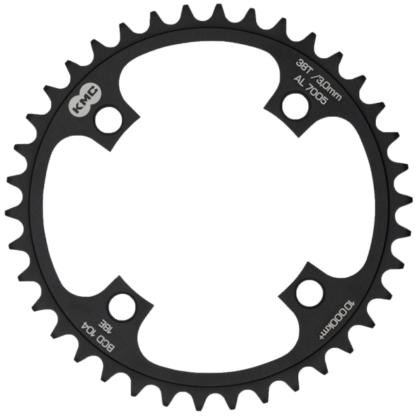 Kettenblatt, 38T, 1/8", BCD 104mm, flat, black