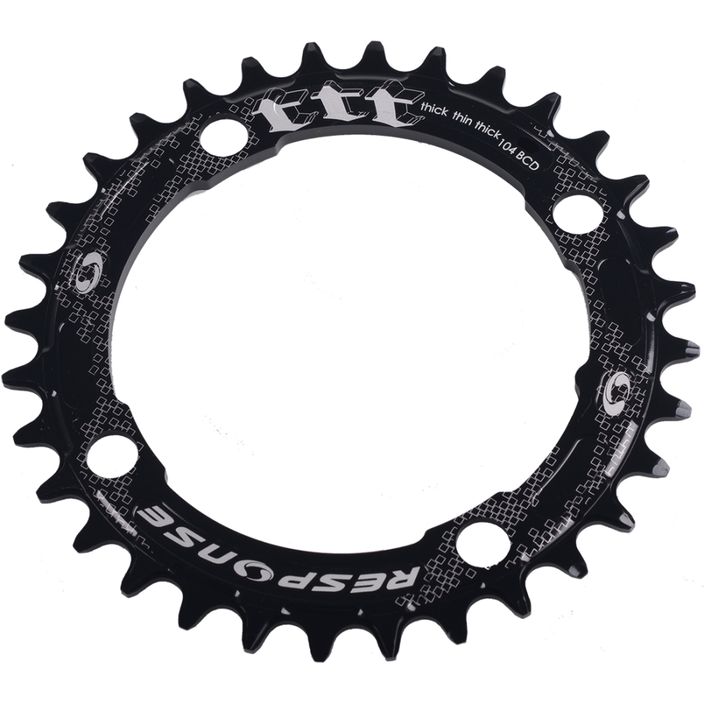 Kettenblatt, BCD104 T30 Alu 7075 CNC 10/11/12 Speed - Thick Thin Thick black