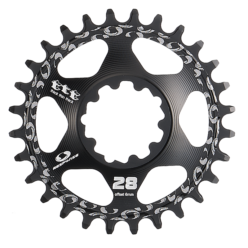 Kettenblatt, GXP BOOST 3mm offset direct mount 34T Alu 7075 CNC 10/11/12 Speed black