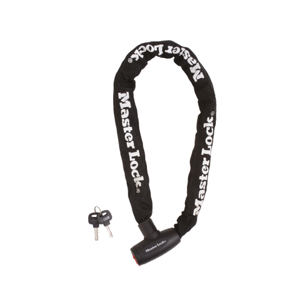 Kettenschloss, mit Flachschlüssel black Länge 90cm Ø 8mm 8391