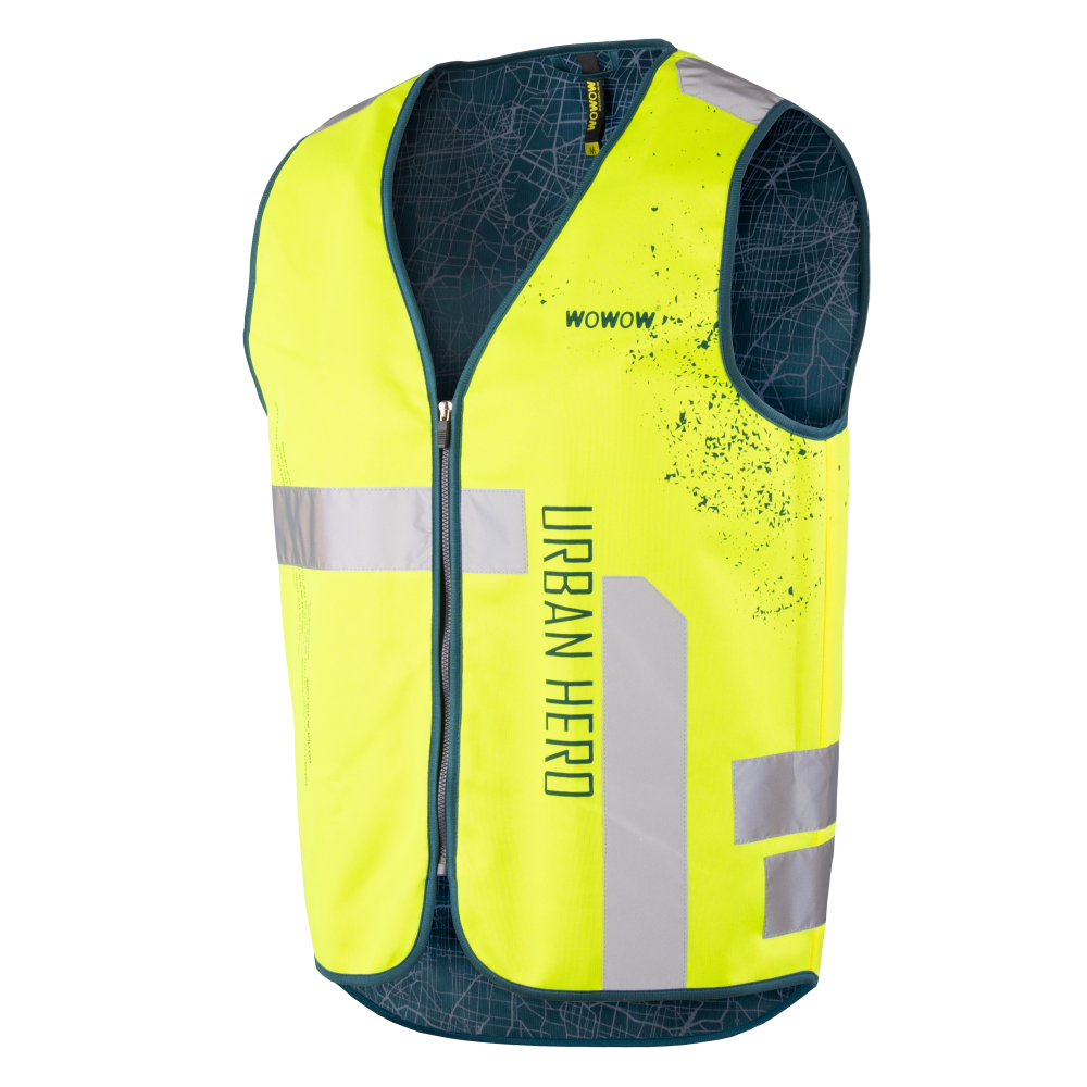 Wowow Leuchtweste, URBAN HERO JACKET, gelb, GELB, XXL