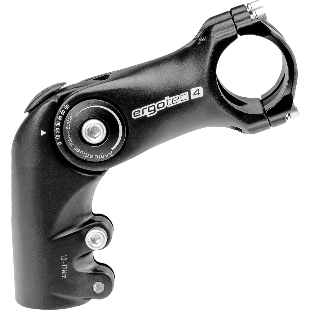 Vorbau, OCTOPUS 50, 31.8, 110mm, 0°/+60°, 28.6mm, L4, AL6061 black-sand