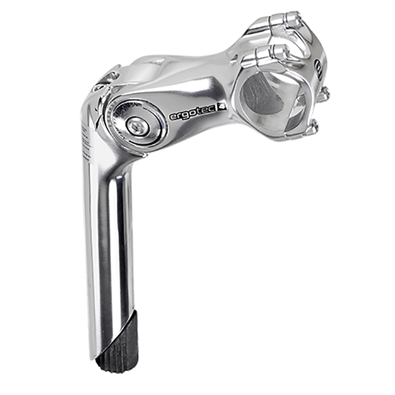 Vorbau, OCTOPUS2 Schaft, 25.4/180mm, 25.4mm, 90mm, 0°/+50° AL6061 silver-polish L4