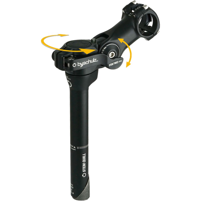 Vorbauschaft, QUILL TWIST PRO SDS 31.8 Ext:88 Angle: -20°/+60° Clamp-ID:28.6 ALU eBike ready
