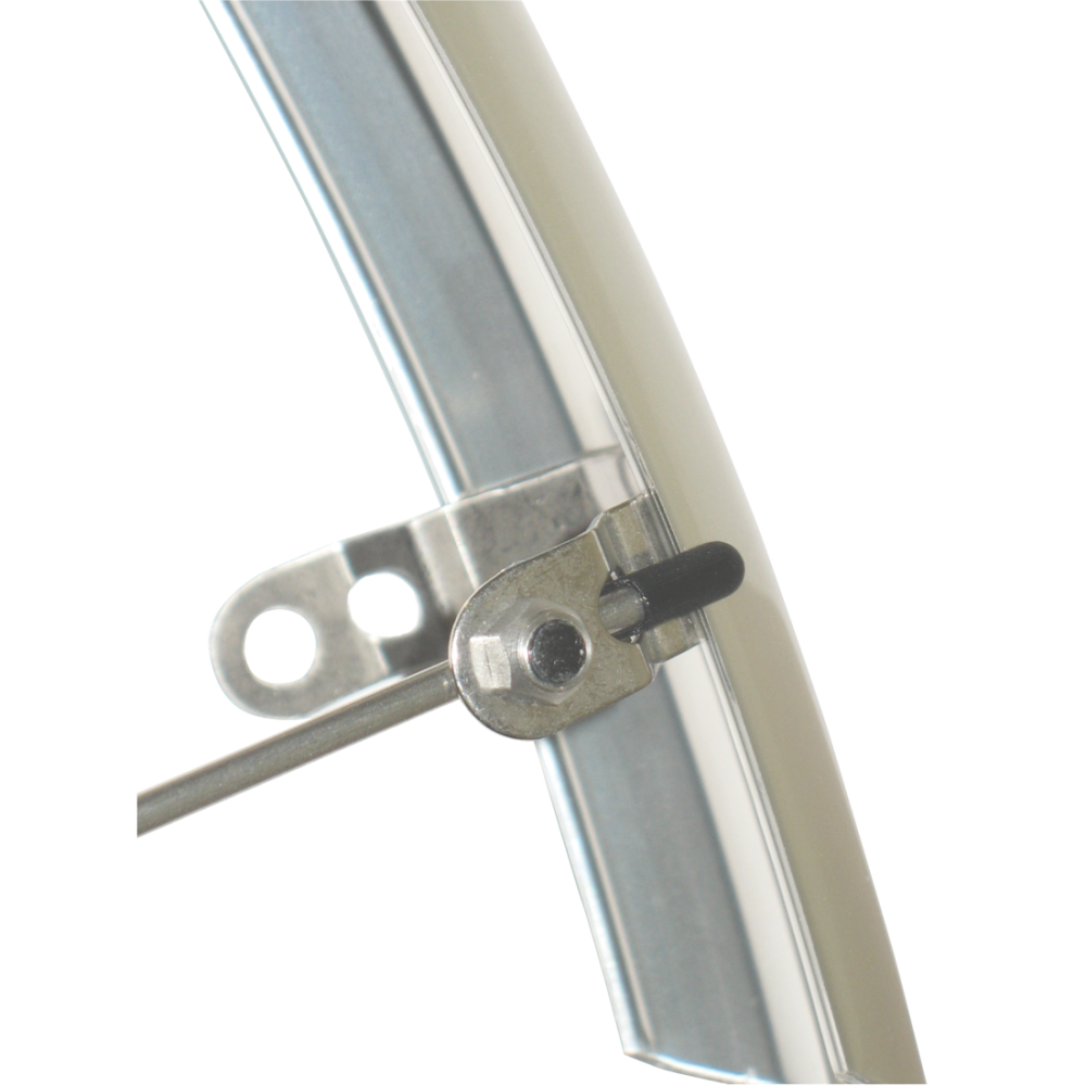 Schutzblech-Set mit Steg, silber, 26"x 60 mm