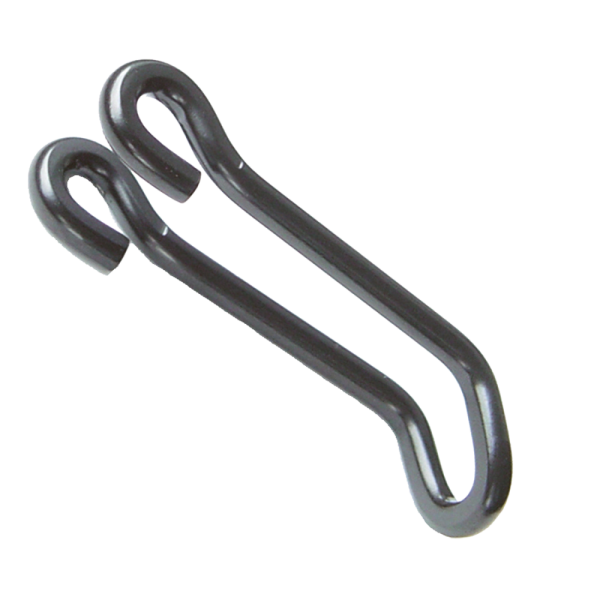 Busch & Müller Scheinwerferhalter, Edelstahl, NiroDraht schwarz, L:45/18 mm, 475DS