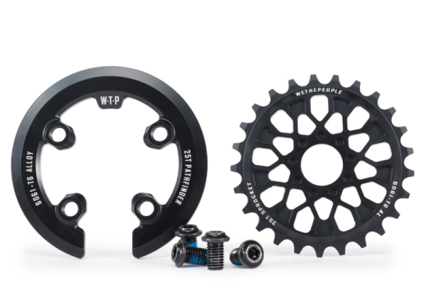 WETHEPEOPLE PATHFINDER GUARD COMBO sprocket & guard sprocket & guard set (BOLT DRIVE), black