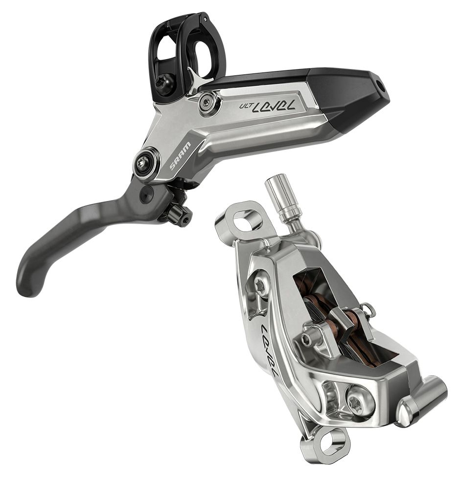 SRAM Level Ultimate Stealth Carbon, 4-Kolben Front 950mm, Silver, C1