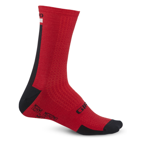 Giro HRC+ Merino Sock, dark red/black/grey
