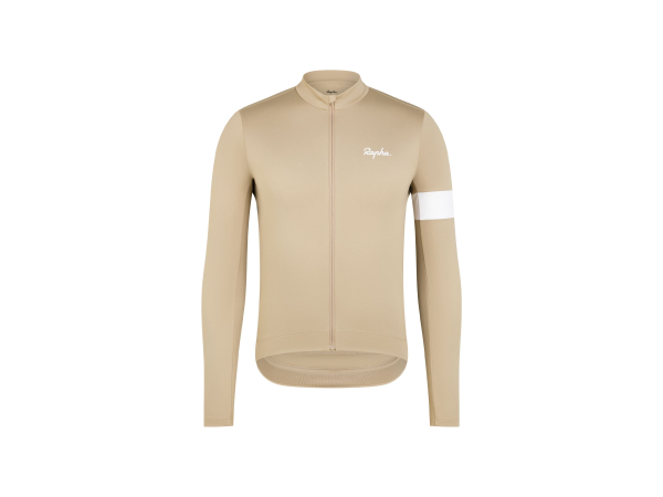 RAPHA Jersey 24 Core Thermal Long Sleeve XXLarge Light Brown