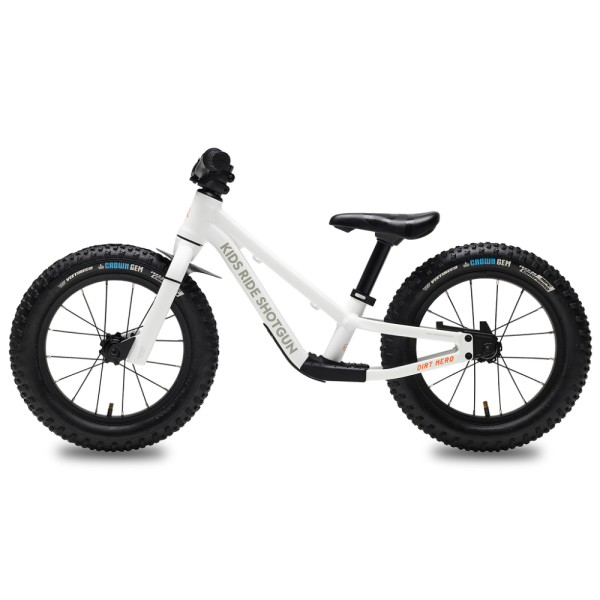 Kids Ride Shotgun 14” Dirt Hero, white