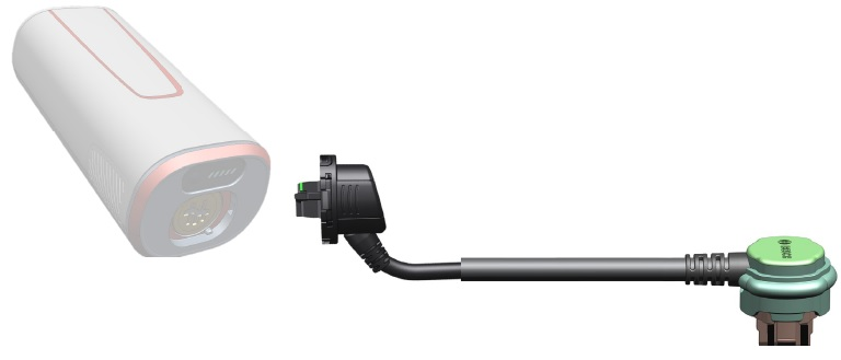 Bosch Kabelsatz PowerMore 200mm BCH3923 Kabelführung Richtung Akkuhalter schwarz