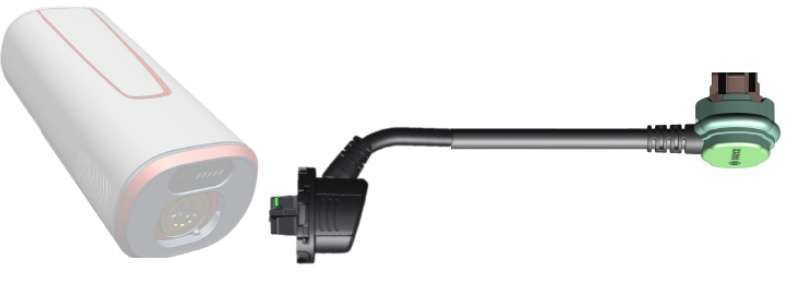 Bosch Kabelsatz PowerMore 200mm BCH3925 Kabelführung vom Akkuhalter weg schwarz