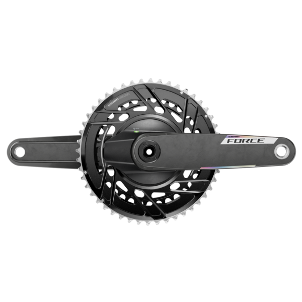 Quarq MY26 Power Meter Crankset Spider Force AXS 2x DUB, black/iridescent, 1