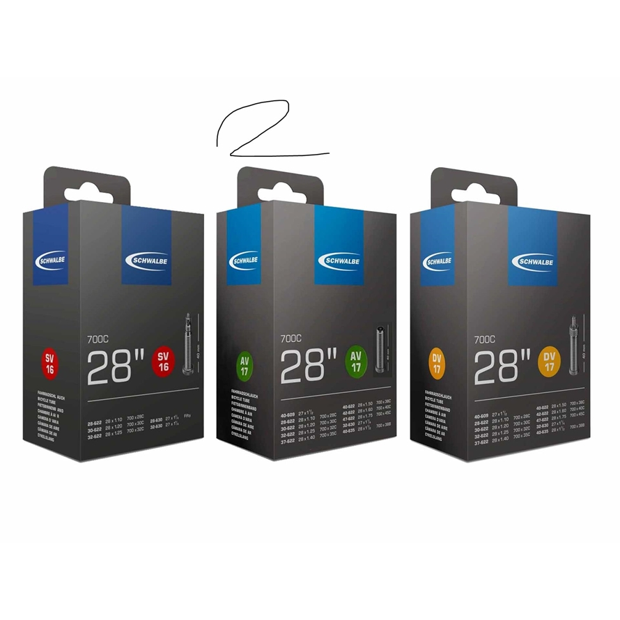 Schwalbe Schlauch AV17 28" 28/47-622/635 Autoventil