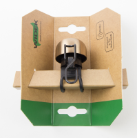 Widek Glocke Paperclip XXL Neu-Silber Befestigung mit Gummiring 22-32mm kupfer- schwarz auf Karte