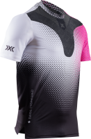 X-BIONIC Men CoreFusion Run Shirt SH SL dot fade/white/neo pink