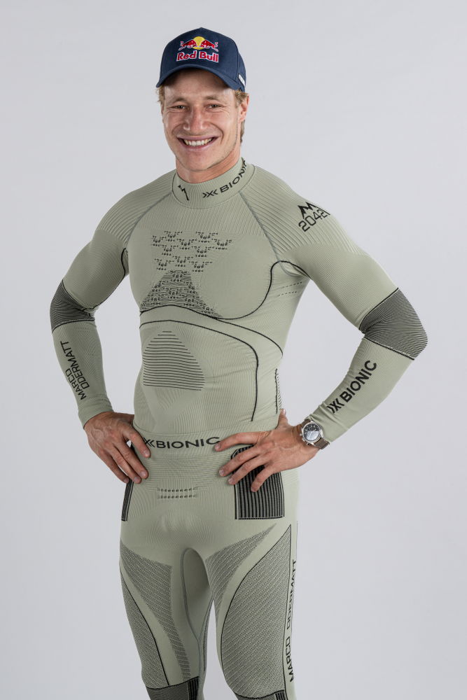 X-BIONIC Men Energy Accumulator 4.0 Pants 3/4 Marco Odermatt Signature Edition tea grey/black